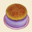 Ube Creme Brulee (6" x 3") Cupid