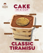 Classic Tiramisu - Cake in a Cup 2.75" x 2.5"